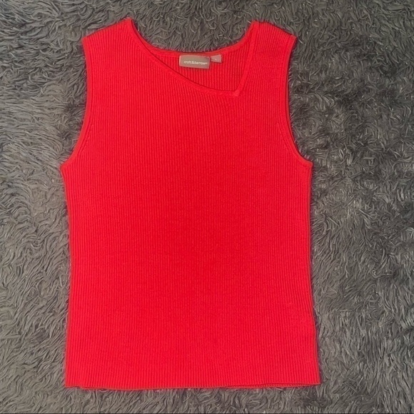 Croft & Barrow NWOT Asymmetrical Top B10 - Picture 1 of 5